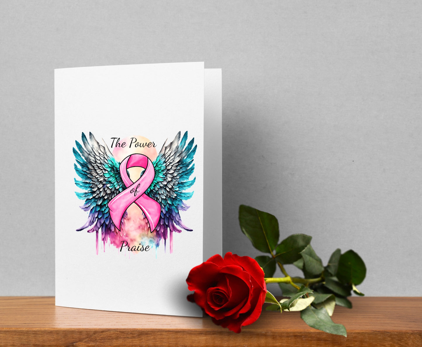 Printable Cancer Awareness Greeting Card instant download